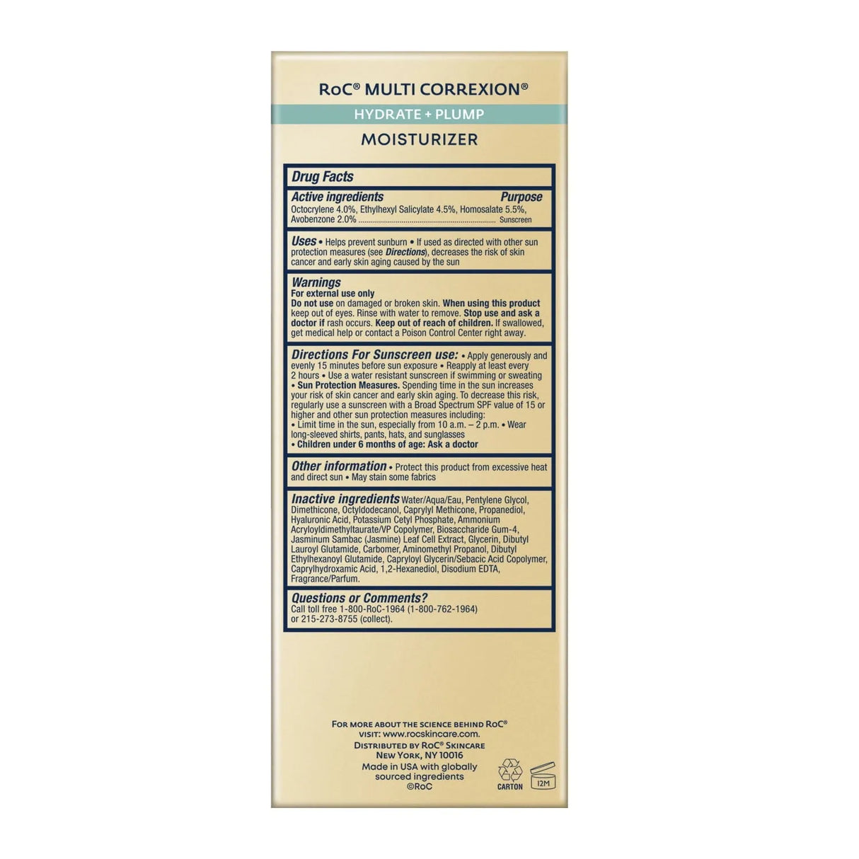 Roc Multi Correxion Hydrate + Plump, Daily Moisturizer with SPF 30 - Kenya