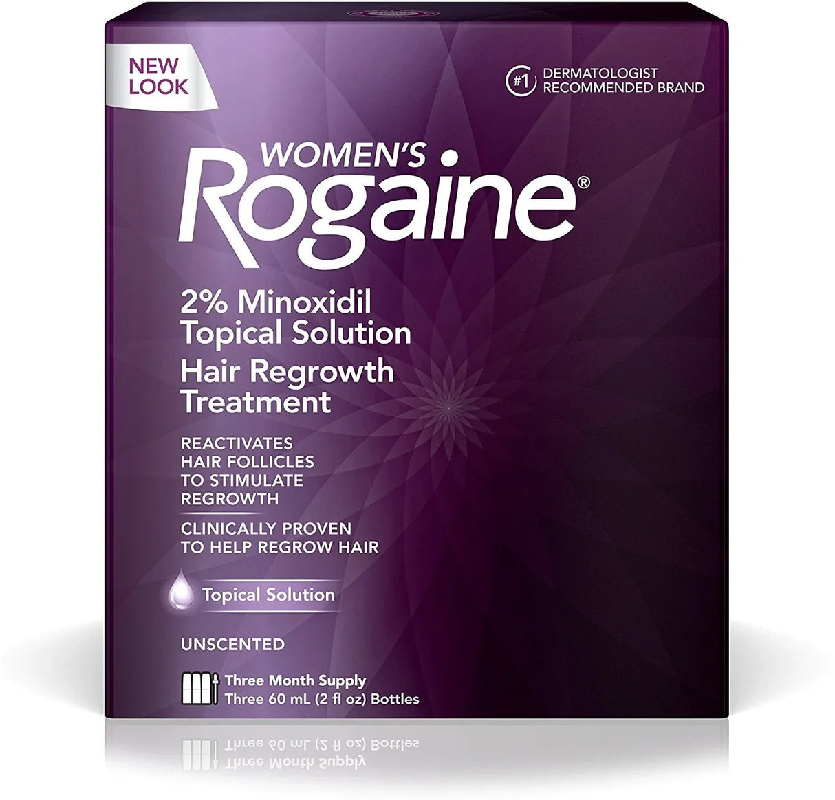 Rogaine Women's 3 Month Supply, Unscented, 6 oz, 3 - 2oz Bottles Per Pack - Kenya