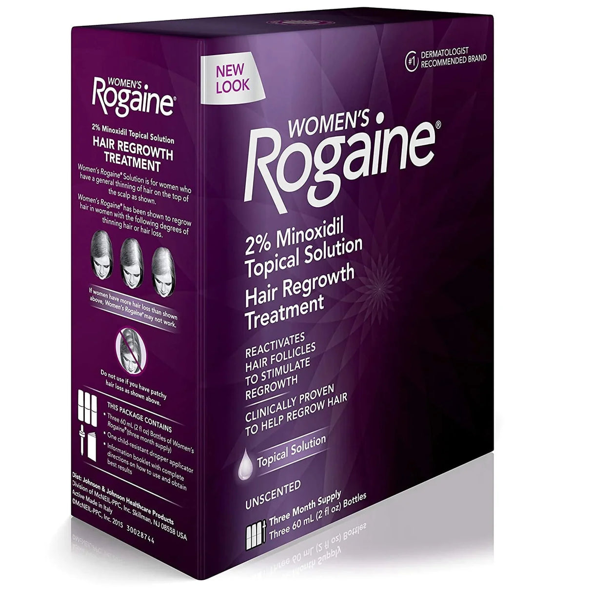 Rogaine Women's 3 Month Supply, Unscented, 6 oz, 3 - 2oz Bottles Per Pack - Kenya