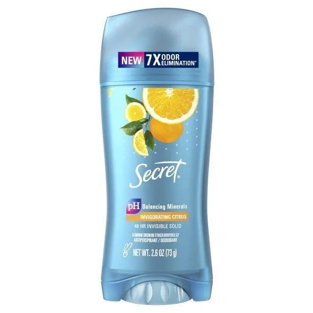 Secret Invisible Solid Antiperspirant & Deodorant, Hawaii Citrus Breeze 2.60 oz - Kenya