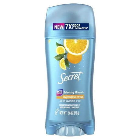 Secret Invisible Solid Antiperspirant & Deodorant, Hawaii Citrus Breeze 2.60 oz - Kenya