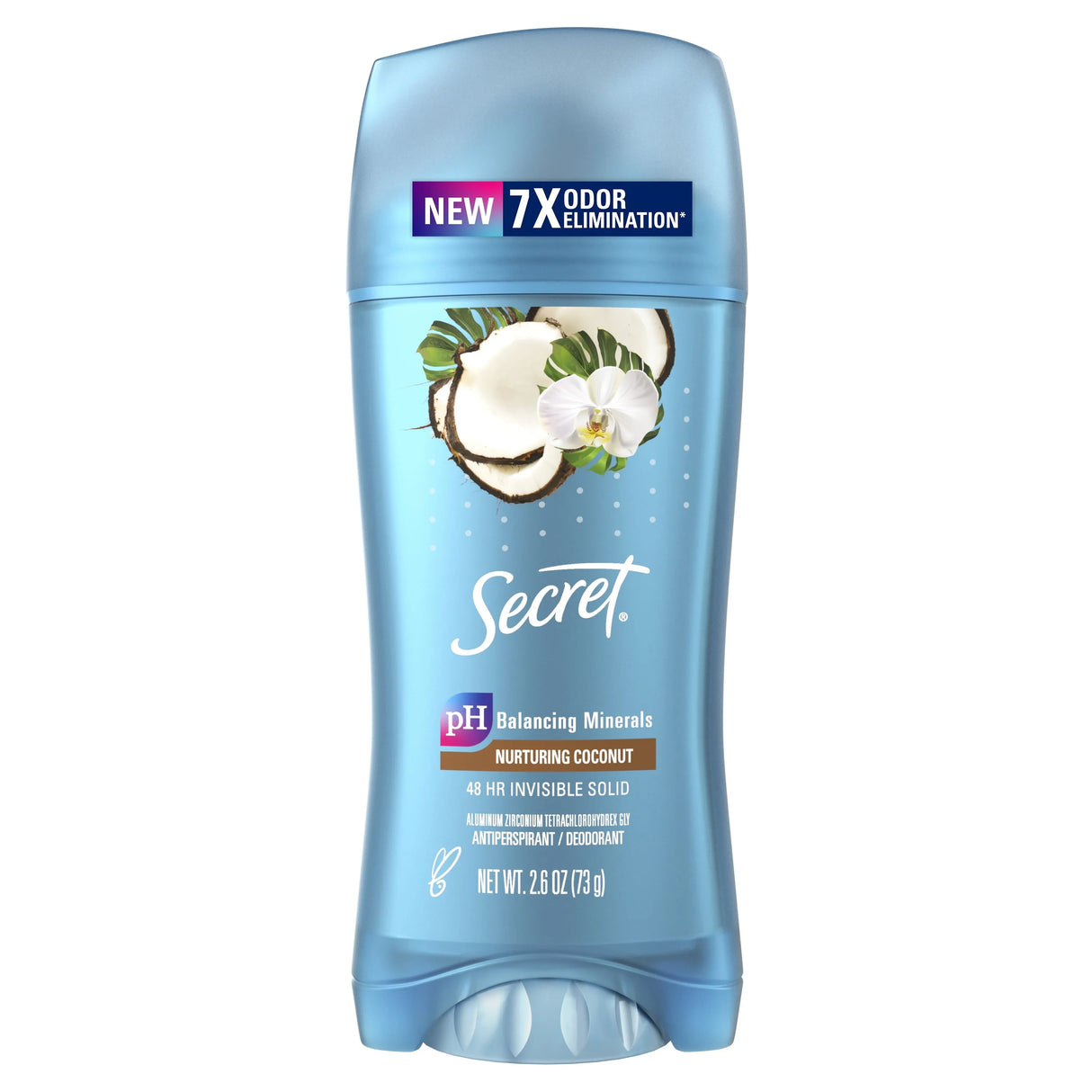 Secret Invisible Solid Antiperspirant Deodorant, Coconut Scent, 2.6 oz - Kenya