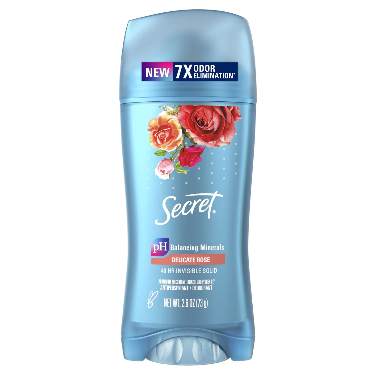 Secret Invisible Solid Antiperspirant Deodorant, Rose Scent, 2.6 oz - Kenya
