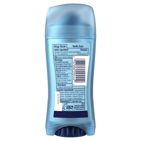 Secret Invisible Solid Female Antiperspirant and Deodorant, Vanilla Scent, 2.6 oz - Kenya