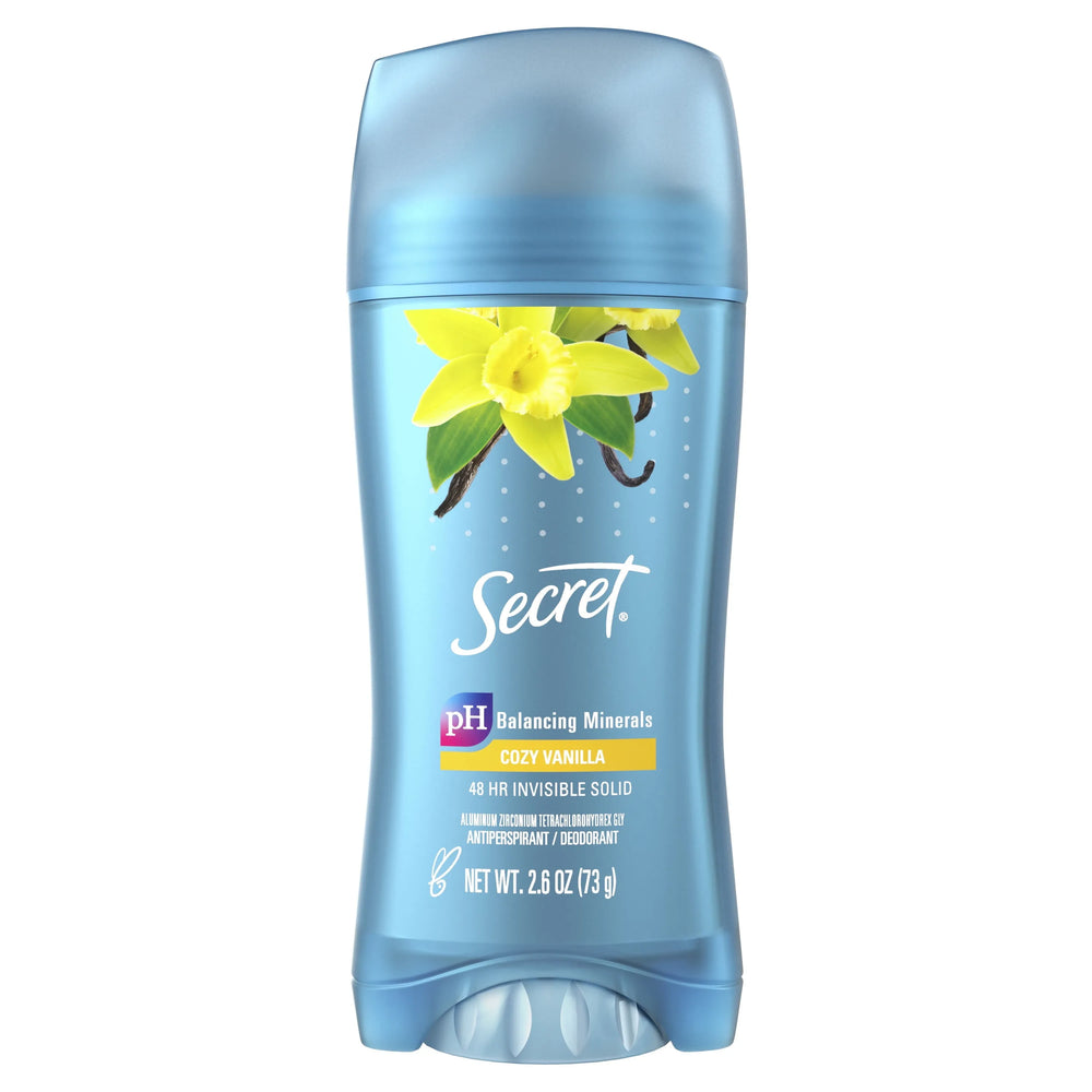 Secret Invisible Solid Female Antiperspirant and Deodorant, Vanilla Scent, 2.6 oz - Kenya