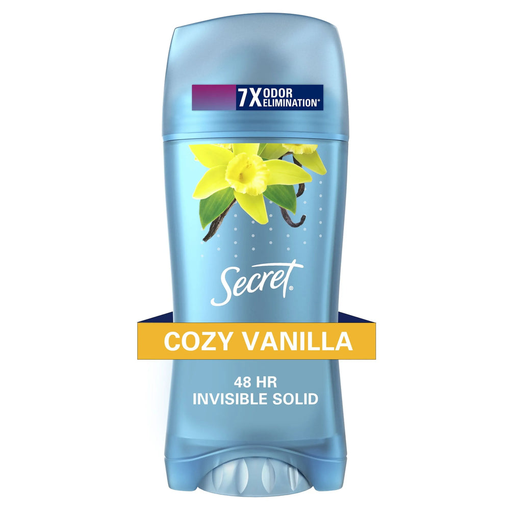Secret Invisible Solid Female Antiperspirant and Deodorant, Vanilla Scent, 2.6 oz - Kenya