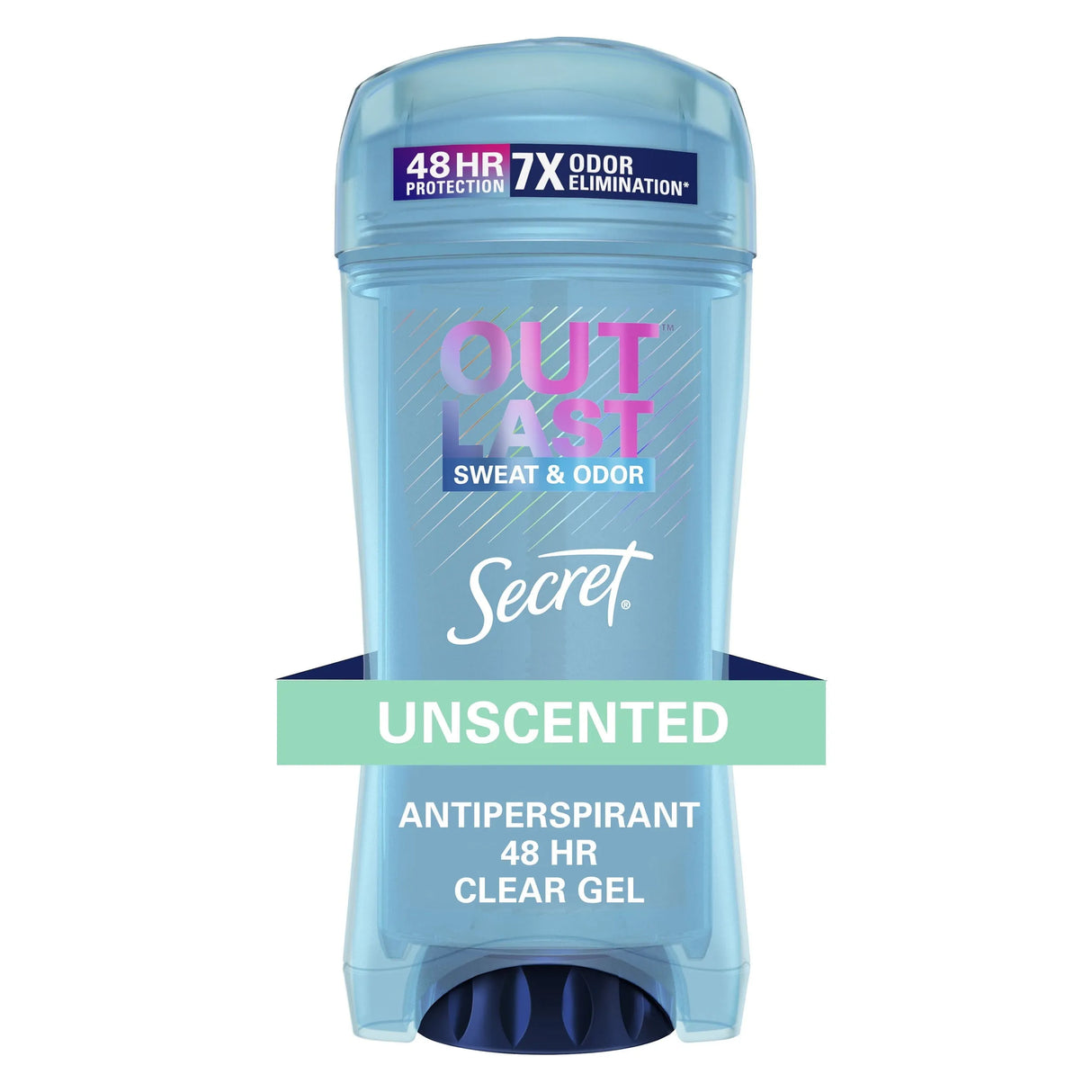Secret Outlast Clear Gel Antiperspirant Deodorant for Women, Unscented 2.6 oz - Kenya