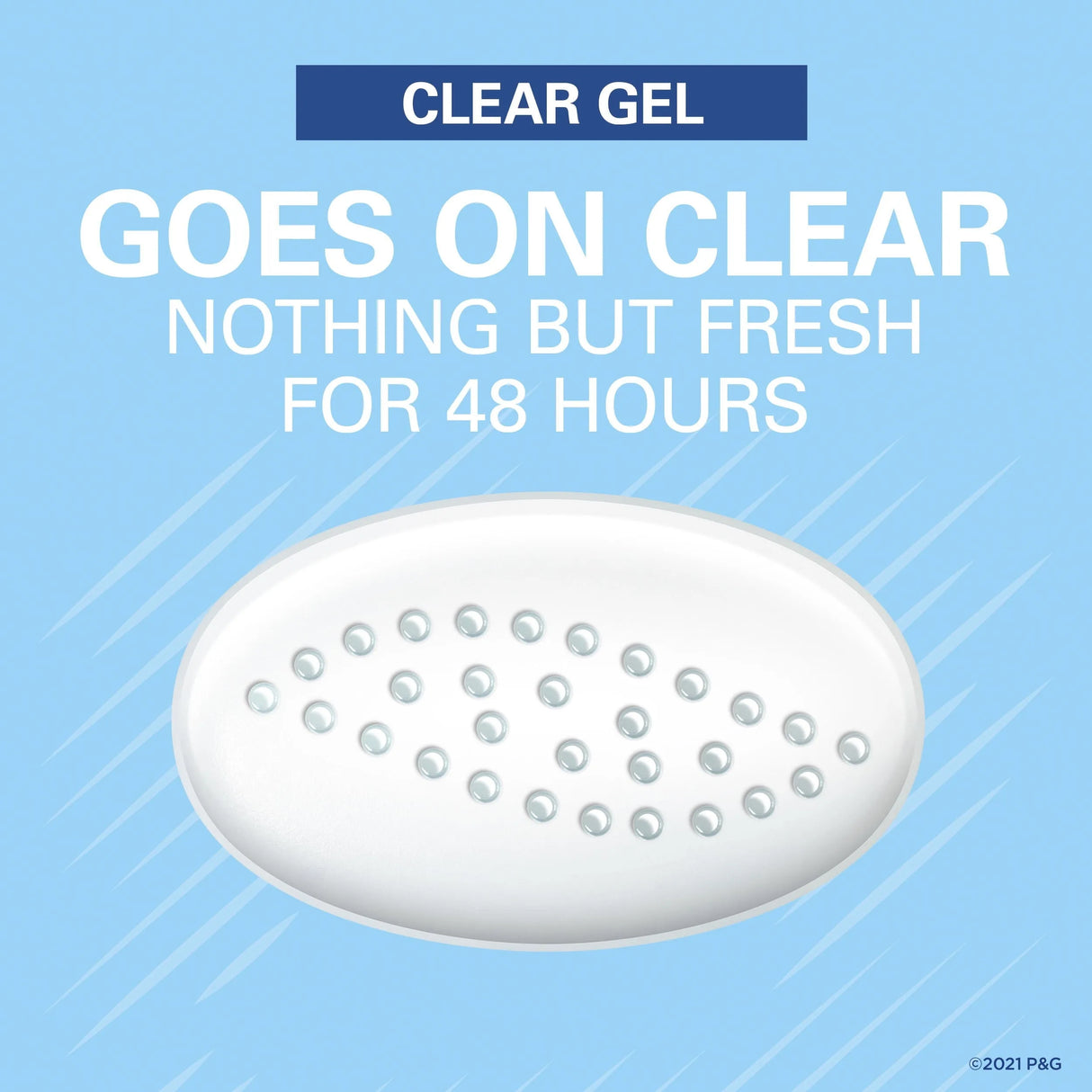 Secret Outlast Clear Gel Antiperspirant Deodorant for Women, Unscented 2.6 oz - Kenya