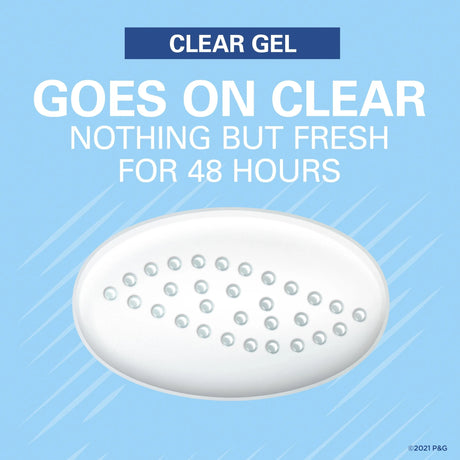 Secret Outlast Clear Gel Antiperspirant Deodorant for Women, Unscented 2.6 oz - Kenya