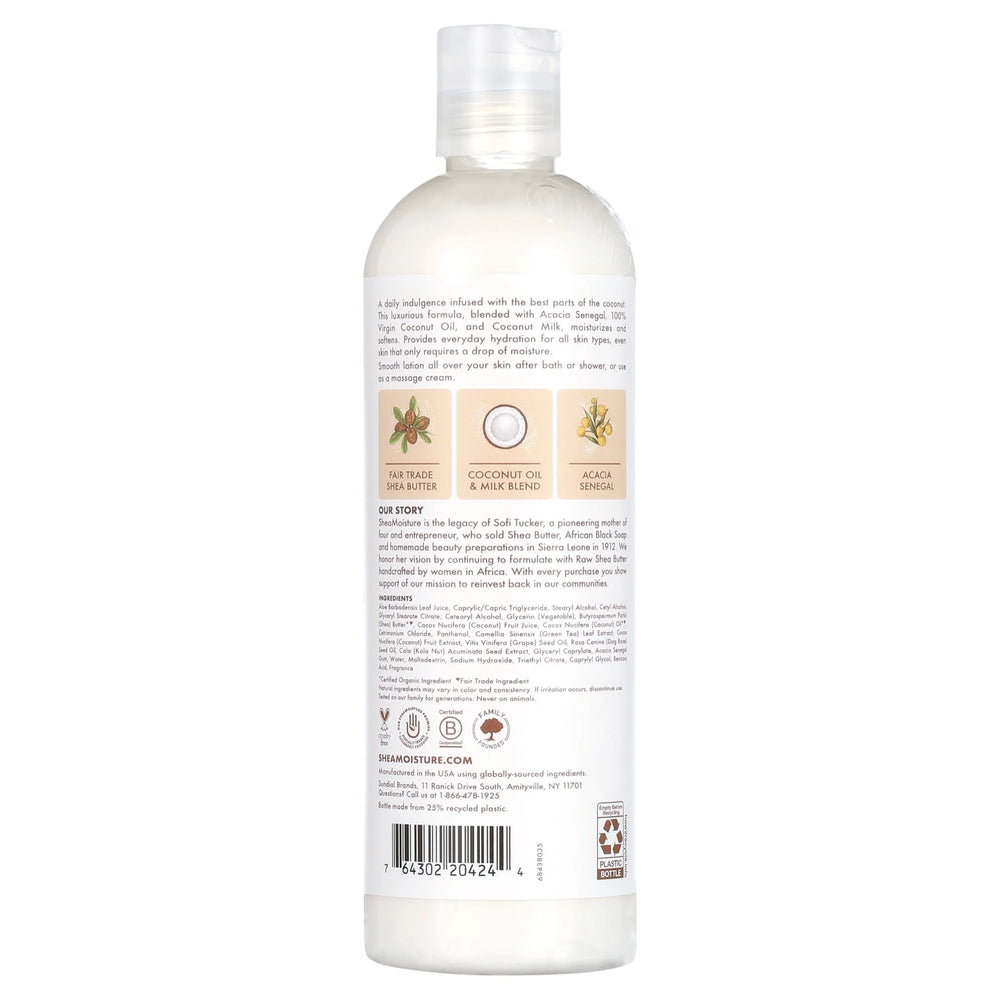 SheaMoisture Daily Hydration Body Lotion 100% Virgin Coconut Oil - Kenya