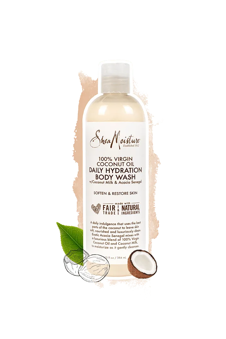 SheaMoisture Daily Hydration Body Wash 100% Virgin Coconut Oil - Kenya