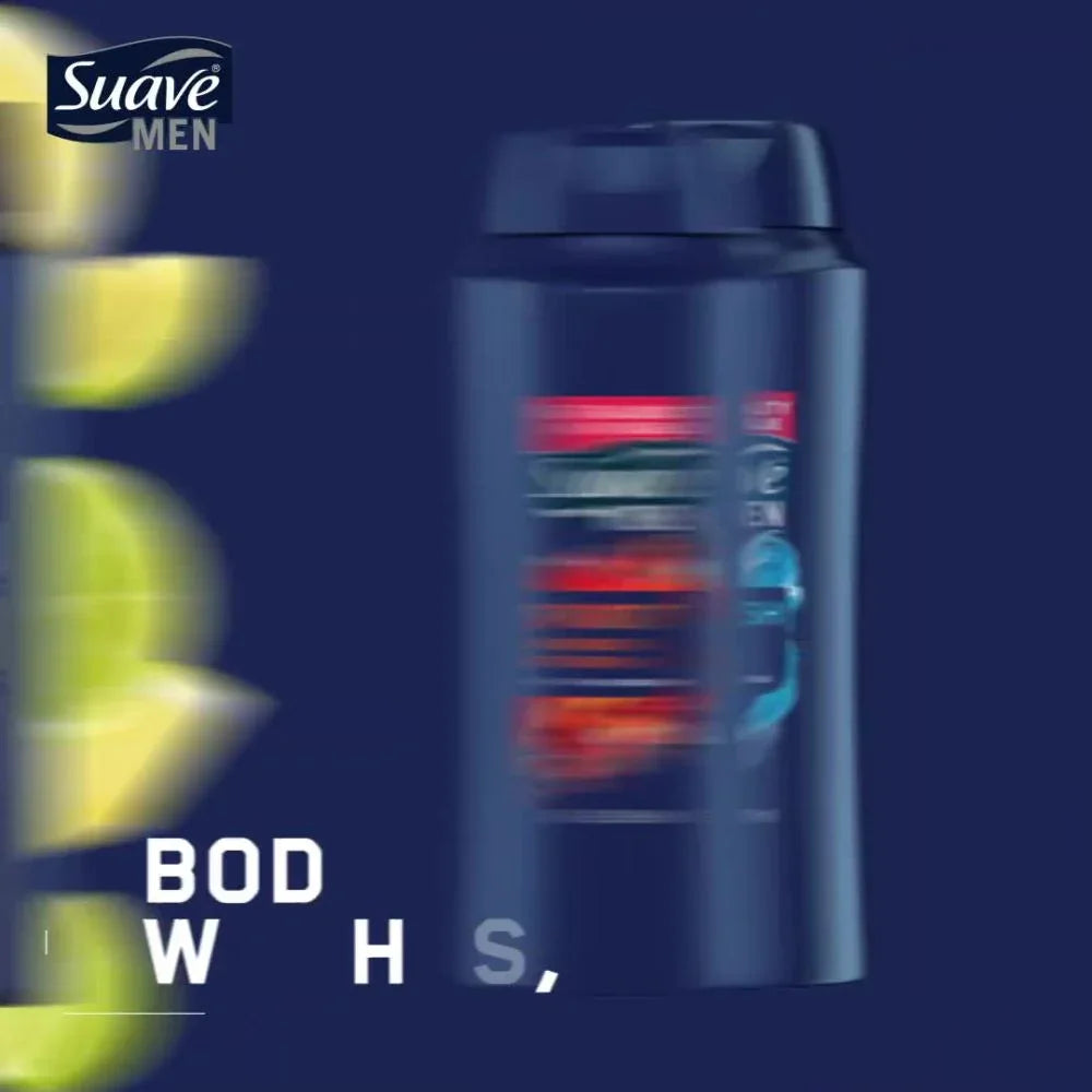 Suave Men Face & Body Wash, Refreshing, 30 oz - Kenya