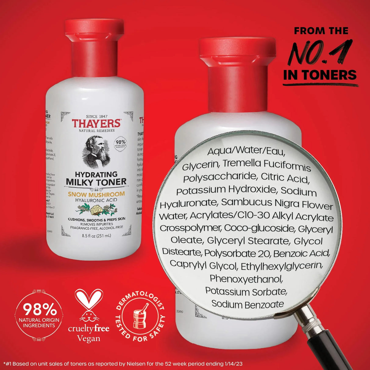Thayers Milky Hydrating Face Toner with Snow Mushroom and Hyaluronic Acid - Kenya