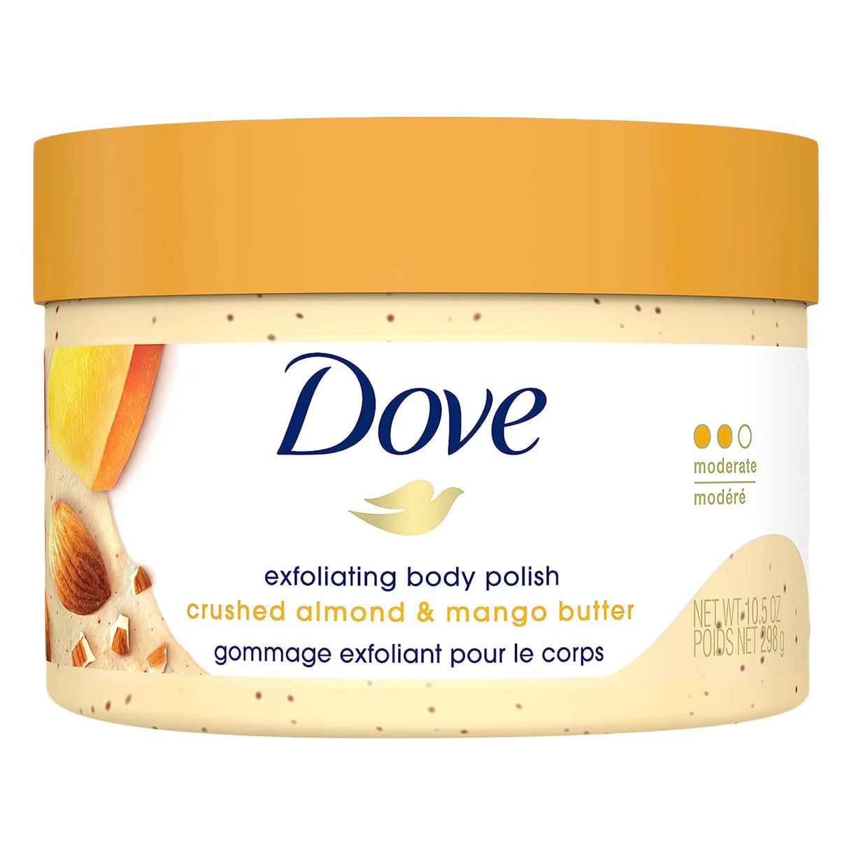 dove exfoliating body polish crushed almond and mango butter