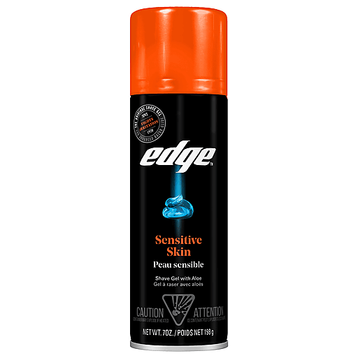 Edge Shave Gel for Men, Sensitive Skin with Aloe, 7oz