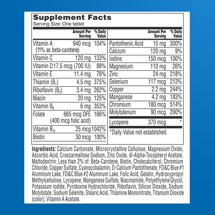One a Day Men's 50+ Healthy Advantage Multivitamin Tablets