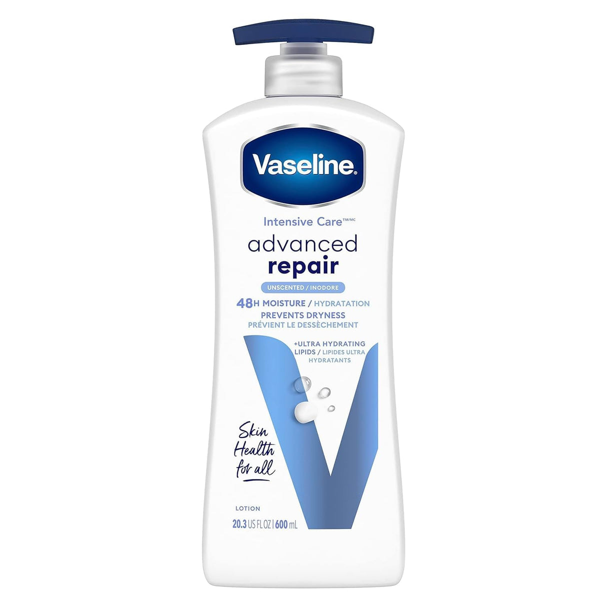 Vaseline Intensive Care Advanced Repair Unscented Healing Moisture Lotion