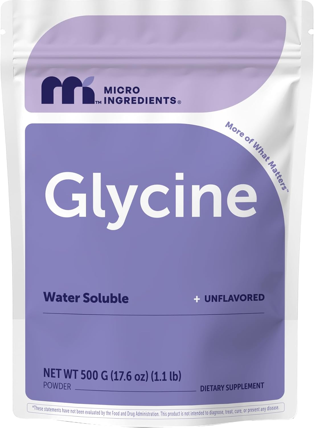 Micro Ingredients Glycine Powder, 500 g