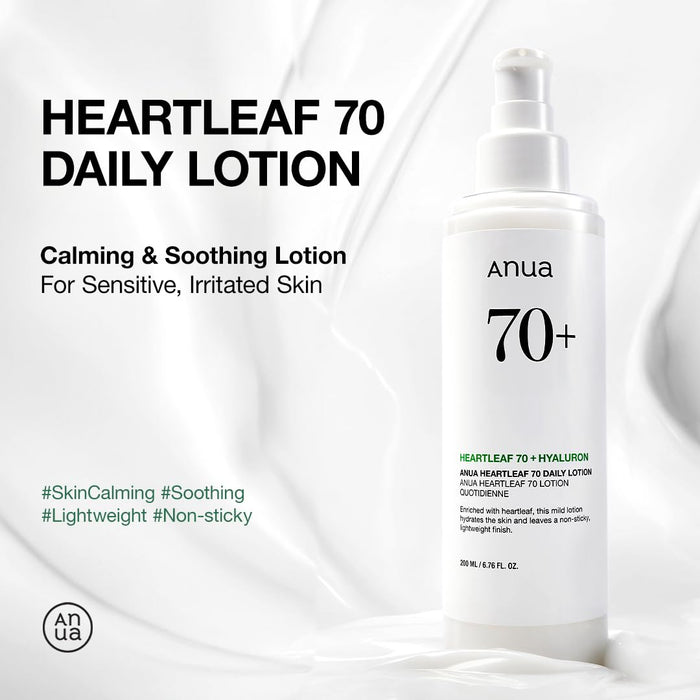 Anua Heartleaf Daily Lotion Face Moisturizer with Hyaluronic Acid