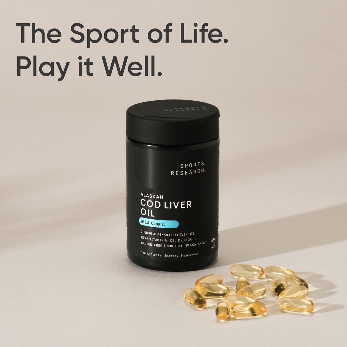 Sports Research®  Alaskan Cod Liver Oil