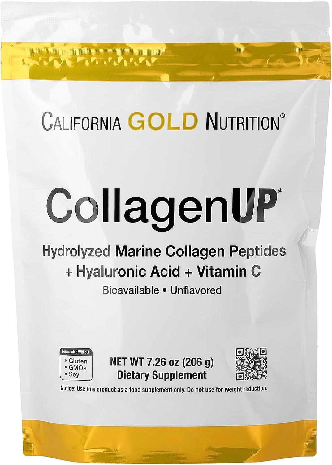 Collagen Peptides Powder with Hyaluronic Acid (California Gold)