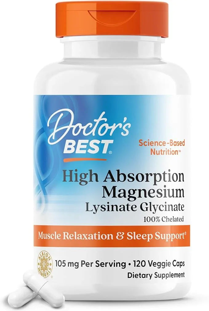 Doctor's Best High Absorption Magnesium Glycinate Lysinate