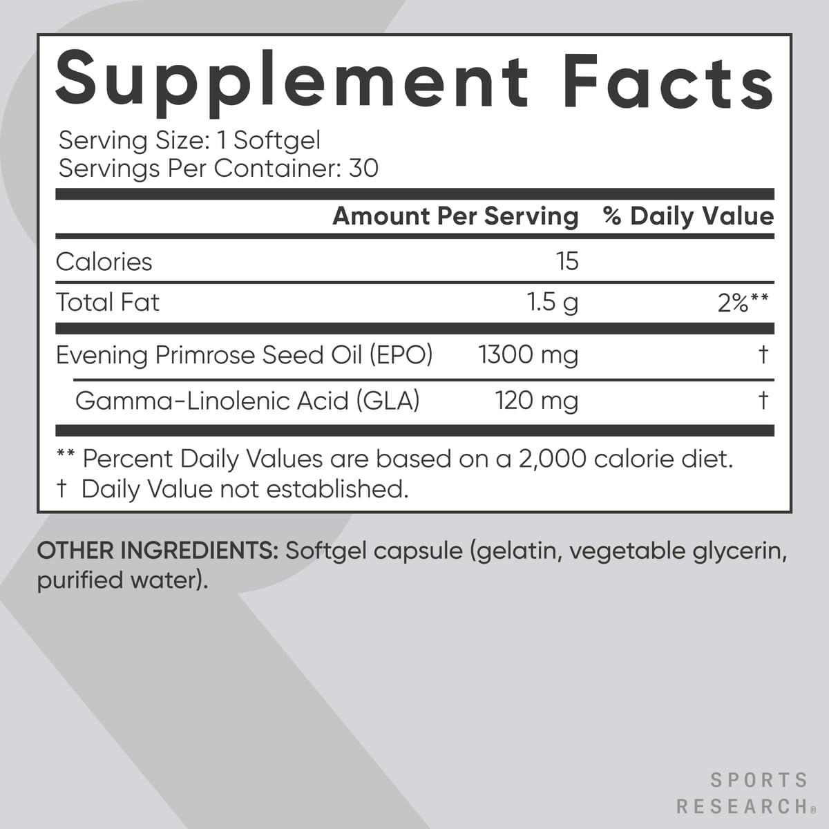 Sports Research Evening Primrose