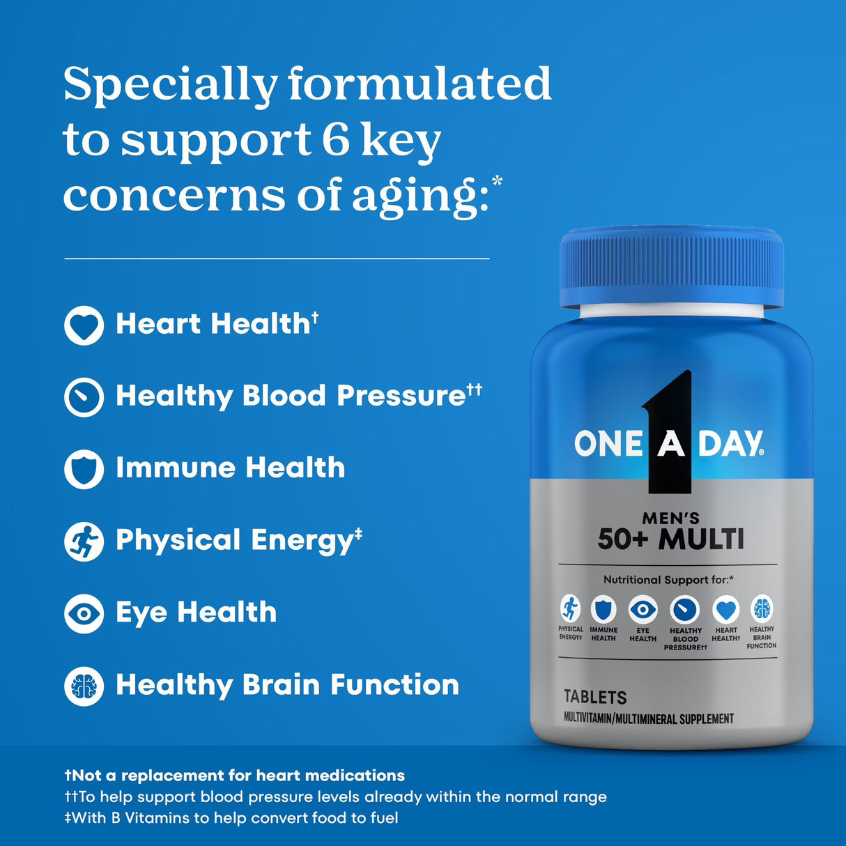 One a Day Men's 50+ Healthy Advantage Multivitamin Tablets