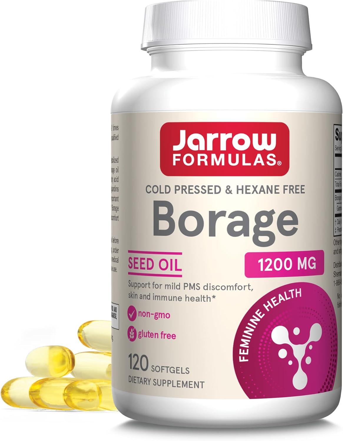 Jarrow Borage Oil 1000 mg Softgels
