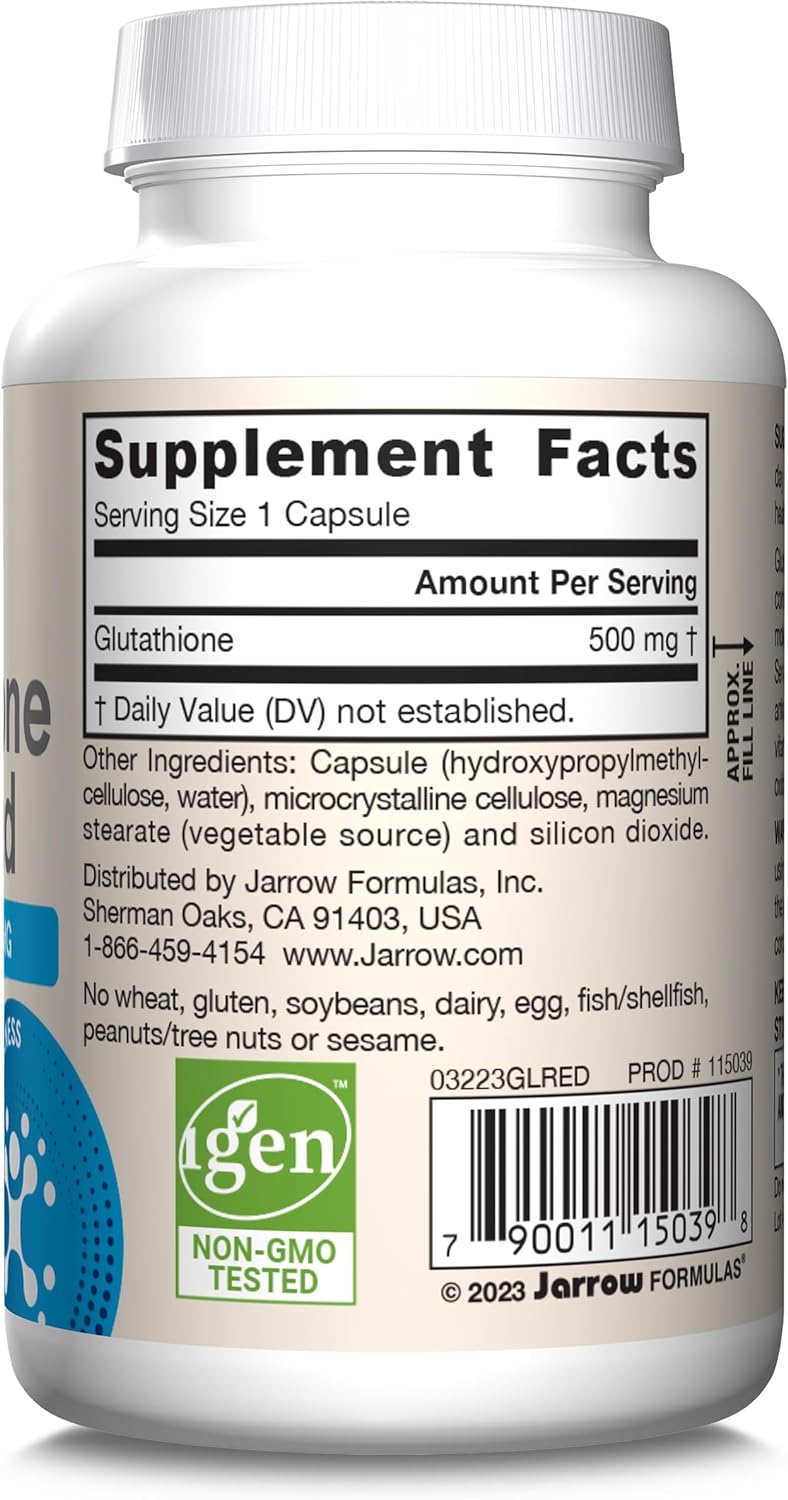 Jarrow Reduced Glutathione 500MG