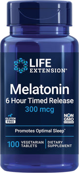 Life Extension Melatonin 6-Hour Timed Release 300mcg