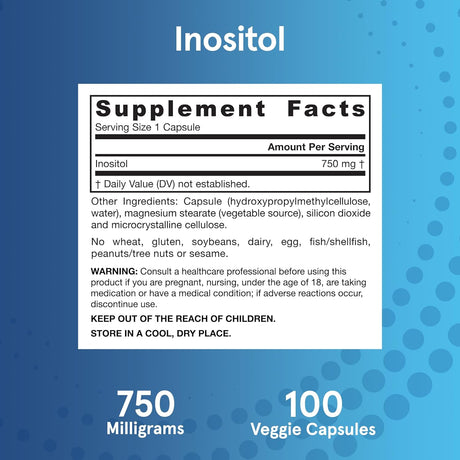 Jarrow Inositol 750 mg