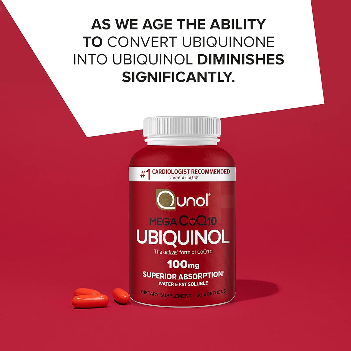 Ubiquinol CoQ10 Mega 60 Softgels