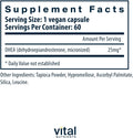 Vital Nutrients DHEA 25mg image 4