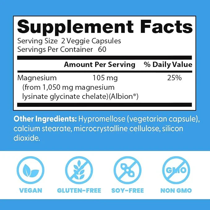 Doctor's Best High Absorption Magnesium Glycinate Lysinate
