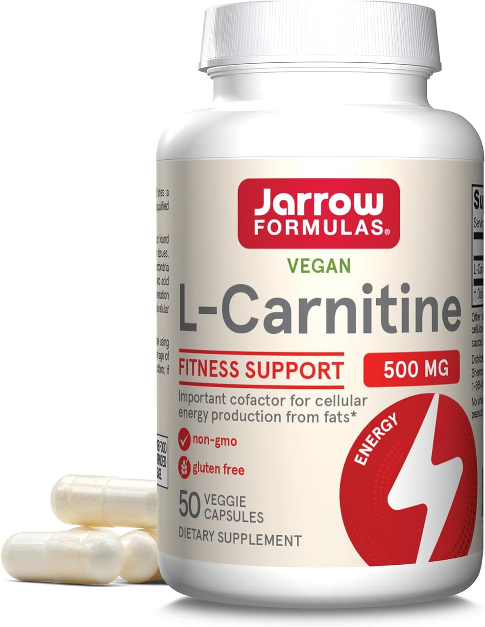 Buy Jarrow L-Carnitine 500 mg 50 Capsules in Kenya – Western Cosmetics