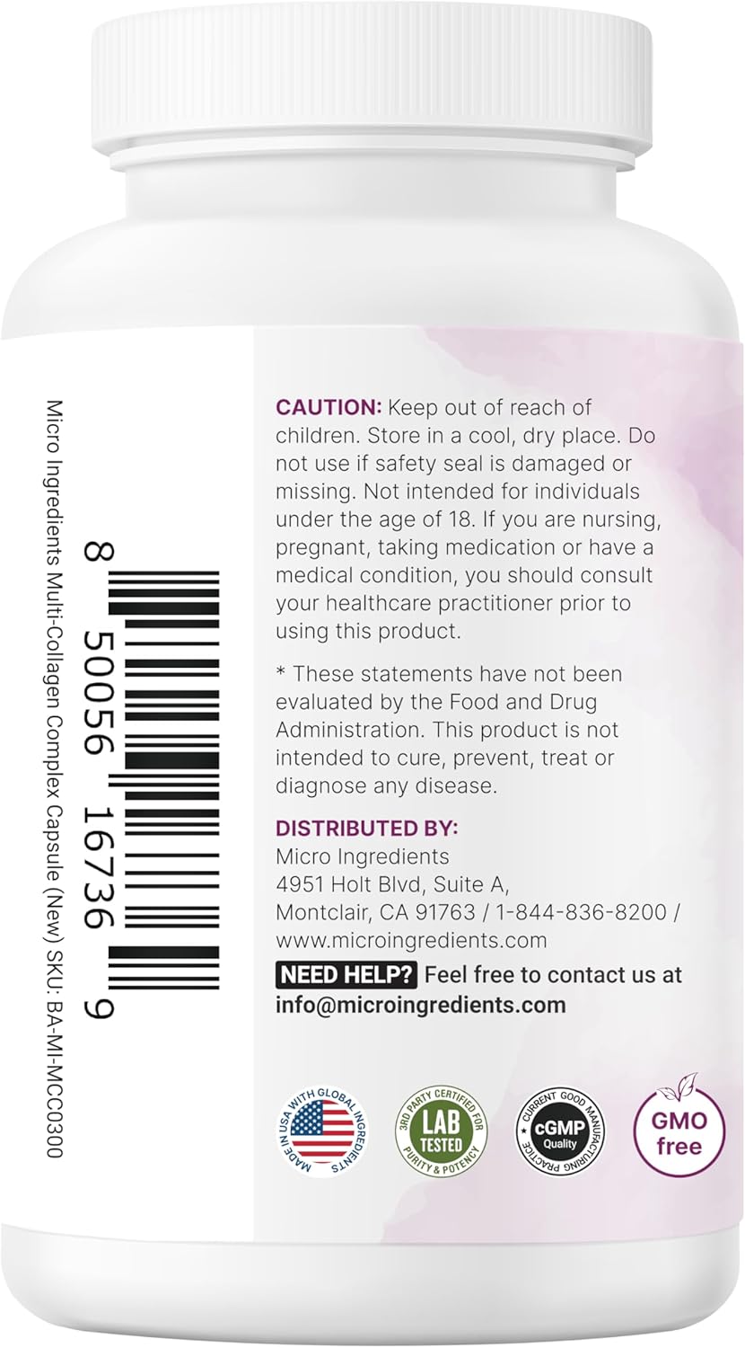 Micro Ingredients Multi Collagen  240 Capsules