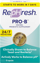 RepHresh Pro-B Probiotic Feminine Supplement.