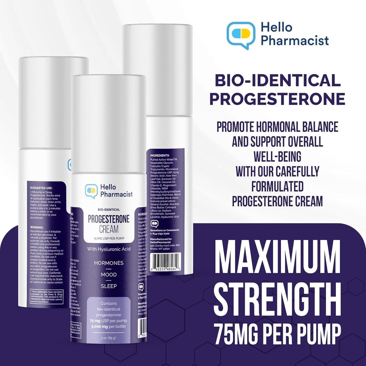 HelloPharmacist BioIdentical Progesterone Cream