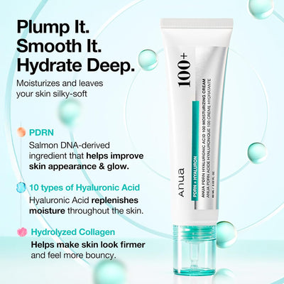 ANUA PDRN Hyaluronic Acid 100 Moisturizing Cream - view 5