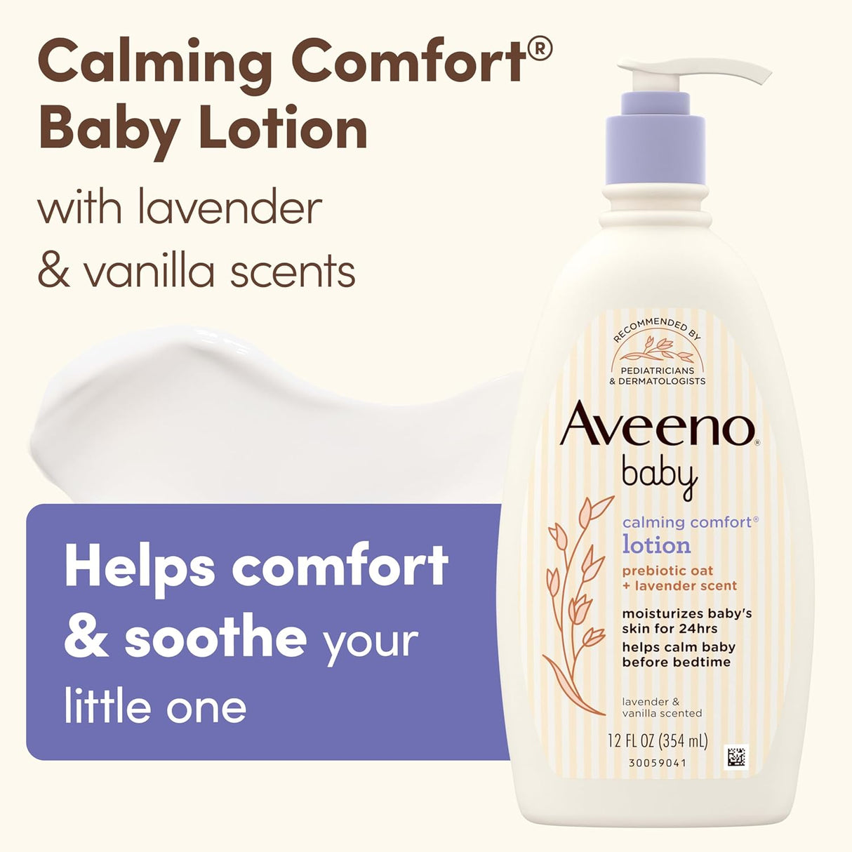 Aveeno Baby Calming Comfort Body Lotion 34MLS