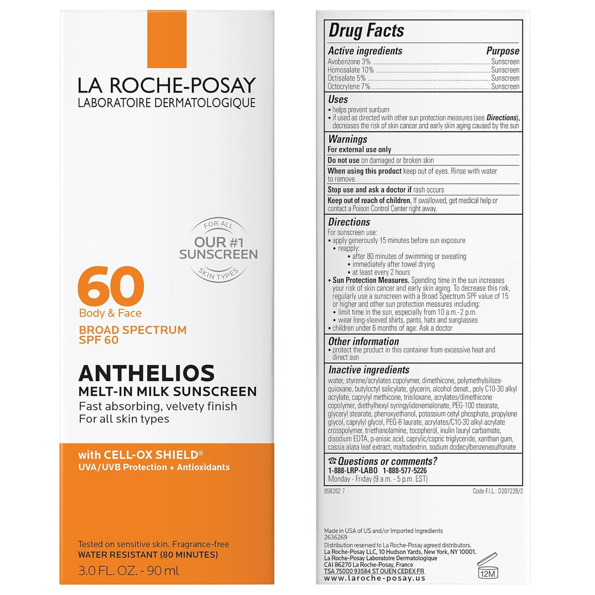 La Roche-Posay Anthelios Melt-in Sunscreen SPF 60 (90mls)