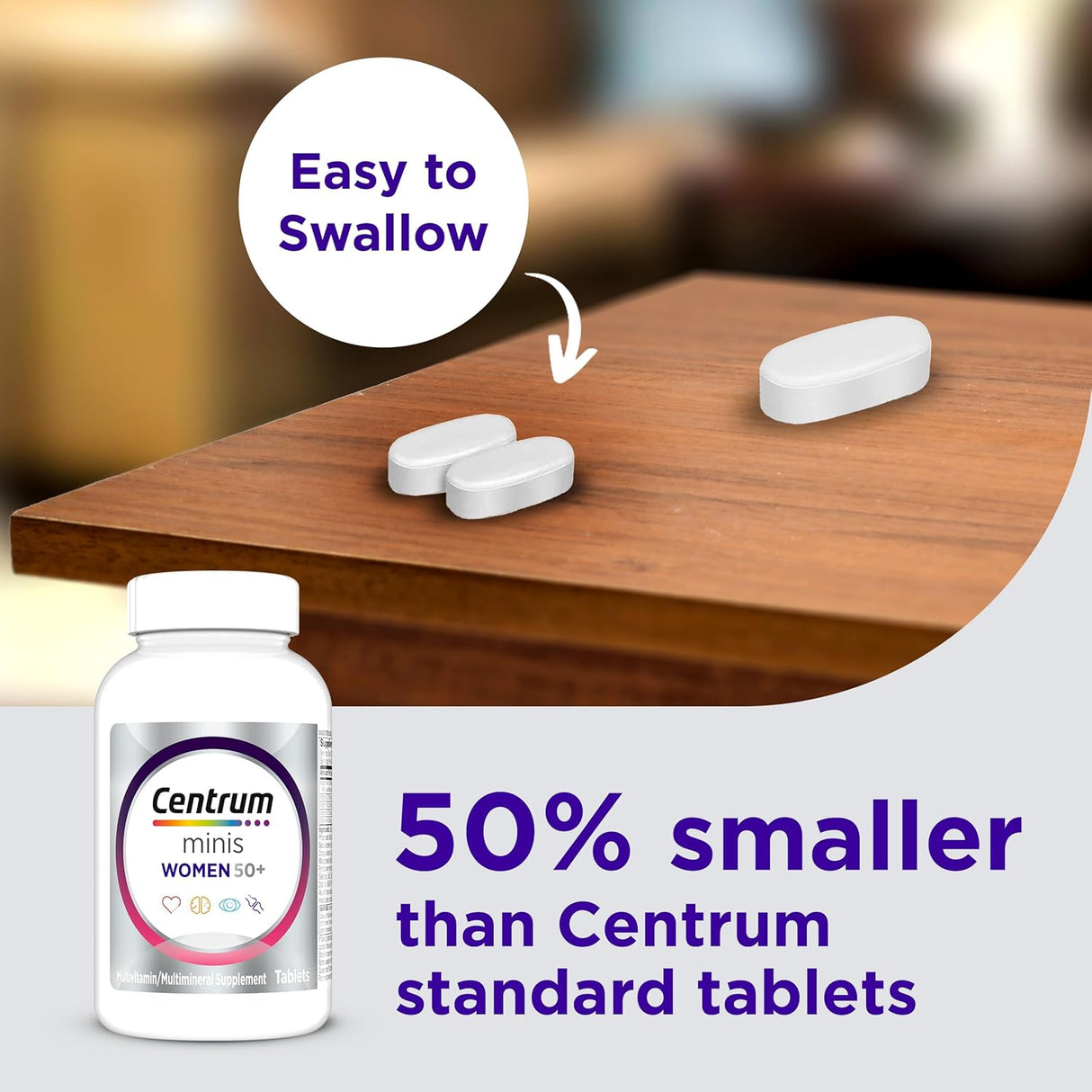 Centrum Minis Silver Women's Multivitamin for Women 50 Plus