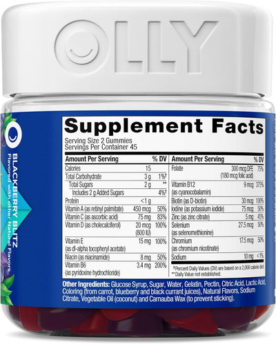 OLLY Men's Multivitamin Gummy Blackberry - view 3