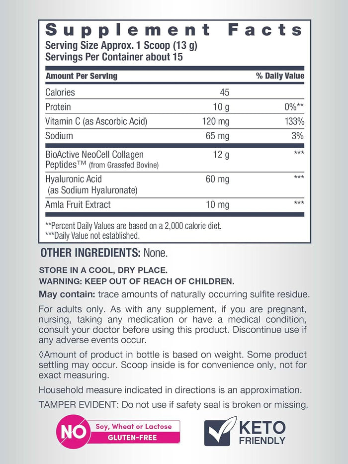 NeoCell Super Collagen Plus With Vitamin C and Hyaluronic Acid