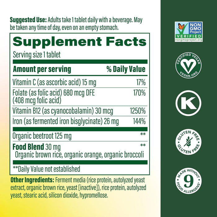 MegaFood Blood Builder - Iron Supplement