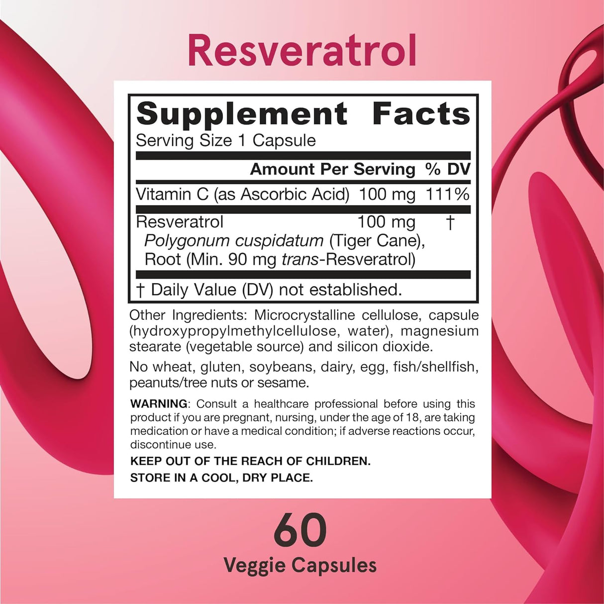 Jarrow Resveratrol 60 Veg Capsules