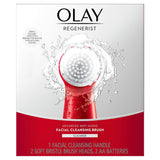 Olay Facial Cleansing Brush Regenerist, Face Exfoliator with 2 Brush Heads