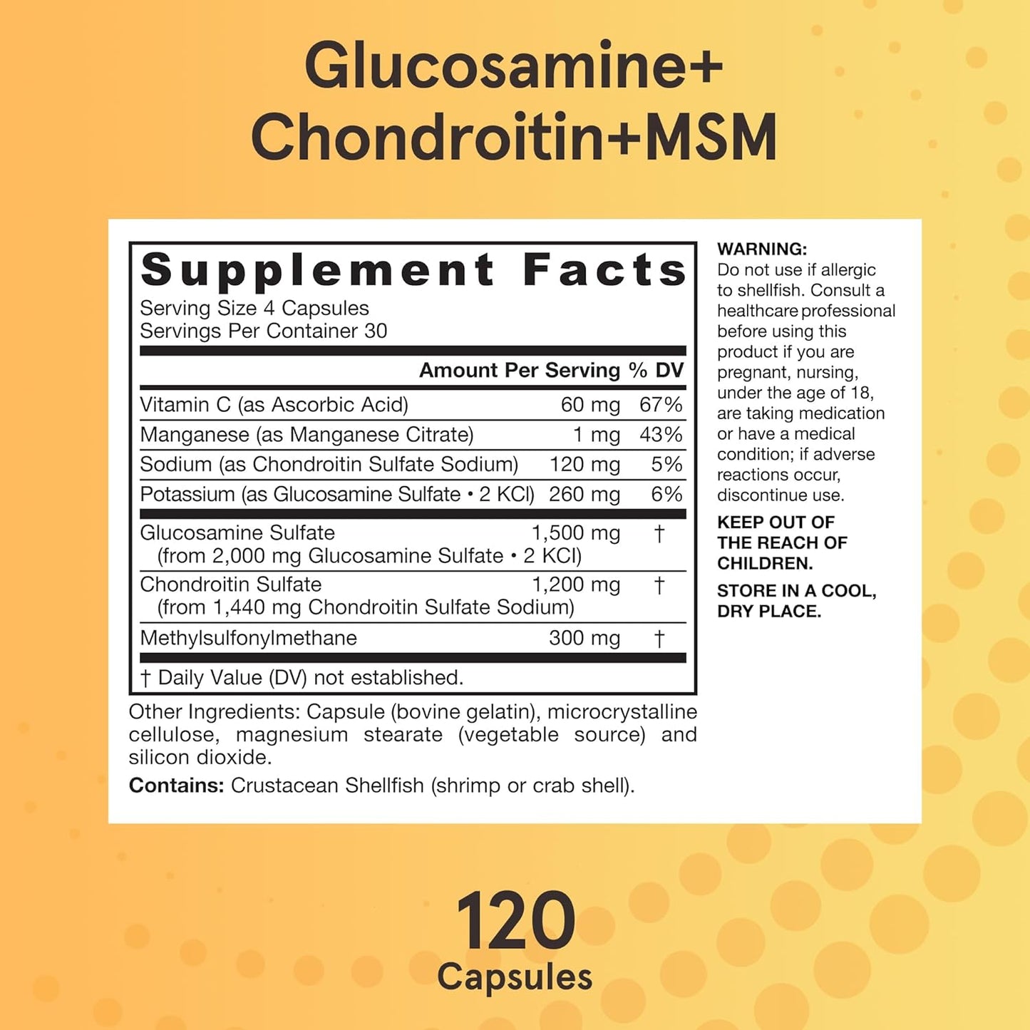 Jarrow Glucosamine + Chondroitin + MSM