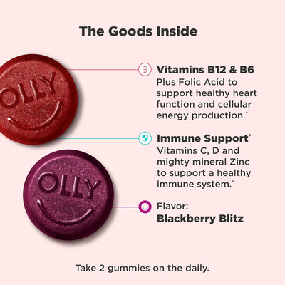 OLLY Men's Multivitamin Gummy Blackberry - view 6